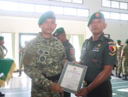 Dandim 1508/Tobelo Pimpin Korps Rapor Pindah Satuan, Tekankan Loyalitas dan Profesionalisme Prajurit