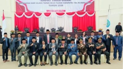 Peringati HUT Kabupaten Yang ke 23, DPRD Halut Gelar Rapat Paripurna