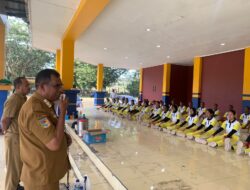 Pantau Latihan Paskibraka, Wakil Bupati Halut, Kasman Hi. Ahmad Beri Semangat dan Motivasi