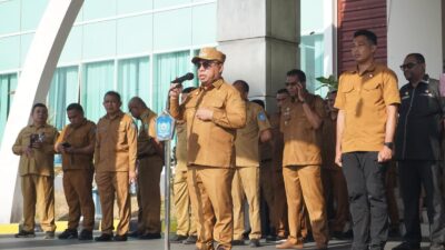 Apel Pagi Dengan ASN, Bupati Halut, Piet Hein Babua Tekankan Prioritas Pelayanan Kepada Masyarakat 