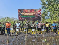 Hijaukan Pesisir Halmahera Utara, Kodim 1508/Tobelo Tanam Bakau Sambut HUT ke-81 TNI