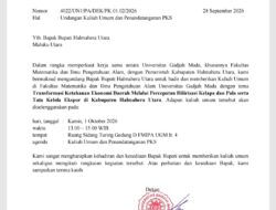 Bupati Halut Piet Hein Babua Berikan Kuliah Umum di FMIPA UGM